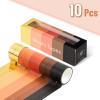 imageMr Pen Washi Tape Set 10 Pack Decorative Tape Washi Tapes Colored Tape Scrapbook Tape Scrapbook Washi Tape for Journaling Craft Tape Washy Tape WashyTapeFiery Horizon