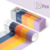 imageMr Pen Washi Tape Set 10 Pack Decorative Tape Washi Tapes Colored Tape Scrapbook Tape Scrapbook Washi Tape for Journaling Craft Tape Washy Tape WashyTapeAutumnal Reverie