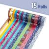 imageMr Pen Washi Tape Set 21 Roll Boho Design Decorative Tape Washi Tapes Cute Washi Tape Cute Tape Colored Tape Scrapbook Tape Washi Tape Cute Washi Tape for Journaling Craft TapeGeometric Groove
