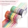imageMr Pen Washi Tape Set 21 Roll Boho Design Decorative Tape Washi Tapes Cute Washi Tape Cute Tape Colored Tape Scrapbook Tape Washi Tape Cute Washi Tape for Journaling Craft TapeGold Foil Print