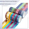 imageMr Pen Washi Tape Set 21 Roll Boho Design Decorative Tape Washi Tapes Cute Washi Tape Cute Tape Colored Tape Scrapbook Tape Washi Tape Cute Washi Tape for Journaling Craft TapeGeometric Groove