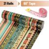 imageMr Pen Washi Tape Set 21 Roll Boho Design Decorative Tape Washi Tapes Cute Washi Tape Cute Tape Colored Tape Scrapbook Tape Washi Tape Cute Washi Tape for Journaling Craft TapeEthnic Elegance