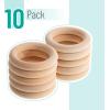 imageMr Pen Wooden Rings 27quot 10 Pack Wooden Rings for Crafts Wood Rings Macrame Rings Wood Rings for Crafts Wooden Ring Wooden Rings for Macrame Craft Rings Wood Ring Wood Teething Ring
