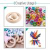 imageMr Pen Wooden Rings 27quot 10 Pack Wooden Rings for Crafts Wood Rings Macrame Rings Wood Rings for Crafts Wooden Ring Wooden Rings for Macrame Craft Rings Wood Ring Wood Teething Ring