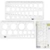 imageMr Pen Circle Templates  Large ampamp Small Sizes Circle Stencil ampamp Ruler for Drafting ampamp DrawingCircle  Hexagons  Squares  Triangles Template