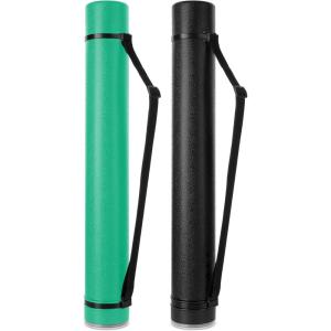 imageMr Pen Poster Tube 25quot to 40quot Extendable Poster Tube with Strap Poster Carrying Case Telescoping Tube Art ampamp Poster Transport Tubes Poster Tubes for Storage Poster Holder Tube Blueprint TubeBlack and Green
