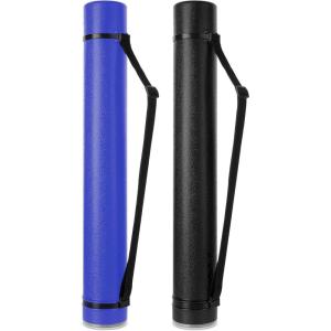 imageMr Pen Poster Tube 25quot to 40quot Extendable Poster Tube with Strap Poster Carrying Case Telescoping Tube Art ampamp Poster Transport Tubes Poster Tubes for Storage Poster Holder Tube Blueprint TubeBlack and Blue