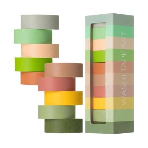 imageMr Pen Washi Tape Set 10 Pack Decorative Tape Washi Tapes Colored Tape Scrapbook Tape Scrapbook Washi Tape for Journaling Craft Tape Washy Tape WashyTapeEarthy Tones