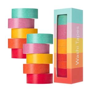 imageMr Pen Washi Tape Set 10 Pack Decorative Tape Washi Tapes Colored Tape Scrapbook Tape Scrapbook Washi Tape for Journaling Craft Tape Washy Tape WashyTapeSummer Design