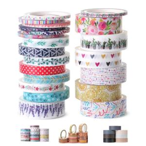 imageMr Pen Washi Tape Set 21 Roll Boho Design Decorative Tape Washi Tapes Cute Washi Tape Cute Tape Colored Tape Scrapbook Tape Washi Tape Cute Washi Tape for Journaling Craft TapeFloral