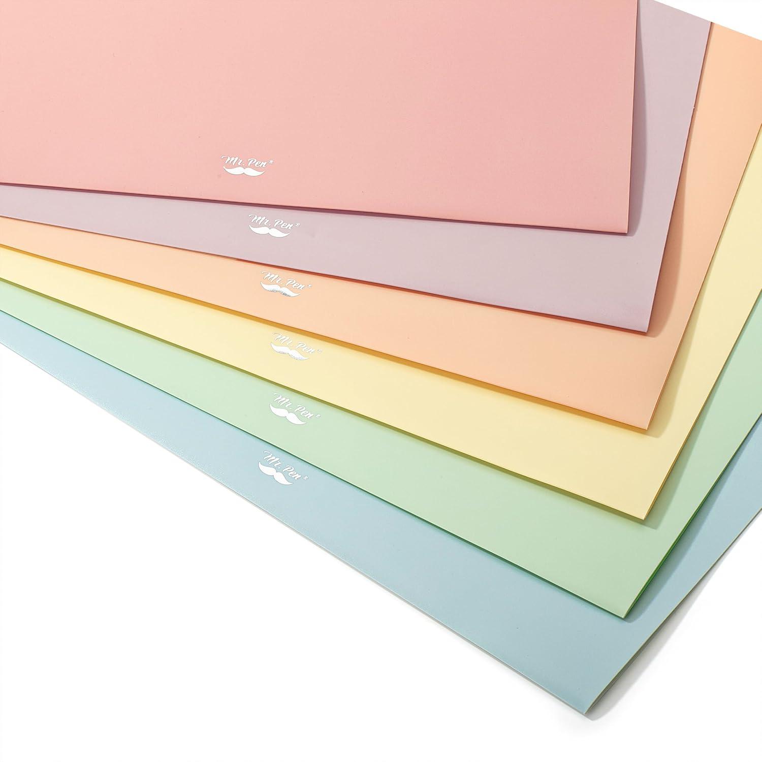 imageMr Pen Pastel Poly File Folders 13 Cut Tab 6 Pack Letter Size Colored Letter Office Supplies File FoldersMorandi Colors