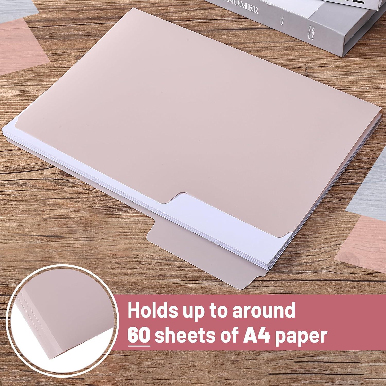imageMr Pen Pastel Poly File Folders 13 Cut Tab 6 Pack Letter Size Colored Letter Office Supplies File FoldersMorandi Colors