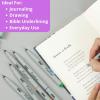 imageMr Pen Fineliner Pens 02 mm 6 Pack Ultra Fine No Bleed for Bible Assorted Colors Art Pens Fine Point for Drawing Sketching Liner