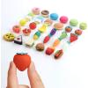 imageMr Pen Food Erasers Erasers 30Pcs Puzzle Erasers Take Apart Erasers Fruit Erasers Pull Apart Erasers Erasers for Kids Fun Erasers Gifts for Kids Easter Egg FillersBright 1