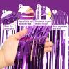 imageMr Pen Metallic Foil Curtains Purple Backdrop 33 x 83ft Purple Tinsel Backdrop Foil Fringe Curtains Party Decorations Tinsel Curtain Backdrop Foil Curtain Backdrop Birthday Door DecorationPurple
