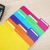 imageMr Pen Pastel Poly File Folders 13 Cut Tab 6 Pack Letter Size Colored Letter Office Supplies File FoldersBright Colors
