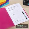 imageMr Pen Pastel Poly File Folders 13 Cut Tab 6 Pack Letter Size Colored Letter Office Supplies File FoldersBright Colors