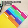 imageMr Pen Pastel Poly File Folders 13 Cut Tab 6 Pack Letter Size Colored Letter Office Supplies File FoldersBright Colors