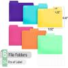 imageMr Pen Pastel Poly File Folders 13 Cut Tab 6 Pack Letter Size Colored Letter Office Supplies File FoldersBright Colors