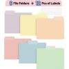 imageMr Pen Pastel Poly File Folders 13 Cut Tab 6 Pack Letter Size Colored Letter Office Supplies File FoldersMorandi Colors