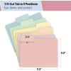 imageMr Pen Pastel Poly File Folders 13 Cut Tab 6 Pack Letter Size Colored Letter Office Supplies File FoldersMorandi Colors