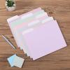 imageMr Pen Pastel Poly File Folders 13 Cut Tab 6 Pack Letter Size Colored Letter Office Supplies File FoldersMorandi Colors
