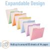 imageMr Pen Pastel Poly File Folders 13 Cut Tab 6 Pack Letter Size Colored Letter Office Supplies File FoldersPastel Colors