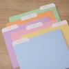 imageMr Pen Pastel Poly File Folders 13 Cut Tab 6 Pack Letter Size Colored Letter Office Supplies File FoldersPastel Colors