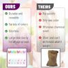 imageMr Pen Potato Sack Race Bags for Kids Adults 382quot x 235quot 6 Pack with 6 Bunny Ears Headbands Sacks for Sack Race Easter Sack Race Potato Sacks for Races Easter Egg Fillers
