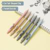 imageMr Pen Retractable Gel Pens 6 Pack Black Ink Cat Gel Pens Cats Tail Gel Pens Fine Point 05mm Retractable Pens Aesthetic Pens for Journaling Fine Tip Pens Cute Cat Pens for Cat Lovers