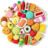 imageMr Pen Food Erasers Erasers 30Pcs Puzzle Erasers Take Apart Erasers Fruit Erasers Pull Apart Erasers Erasers for Kids Fun Erasers Gifts for Kids Easter Egg FillersBright 2