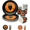 imageMr Pen Halloween Party Set 48 Pcs  Plates ampamp Cups Dessert TablewareOwl Set