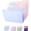 imageMr Pen Pastel Poly File Folders 13 Cut Tab 6 Pack Letter Size Colored Letter Office Supplies File FoldersPastel Colors