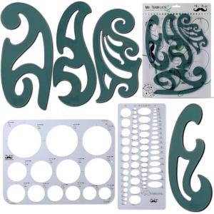 imageMr Pen French Curve Large Circle Template and Ellipse Template 6 Pc Curve Ruler Drawing Tools Drafting Tools Geometry Template Drawing Templates Architectural Templates Journaling Supplies