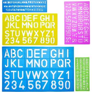 imageMr Pen Letters and Numbers Alphabet Templates Letter Stencils Pack of 5