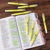 imageMr Pen No Bleed Gel Bible Highlighters Yellow Pack of 8 Fluorescent Gel Highlighters