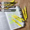 imageMr Pen No Bleed Gel Bible Highlighters Yellow Pack of 8 Fluorescent Gel Highlighters