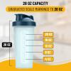 imageMr Pen Shaker Bottles for Protein Mixes 28 oz Protein Shaker Bottle with Wire Whisk Ball Shaker Cup Mixer Bottle Protein Shake Bottles Protein Bottle Protein Shake BottleClear