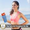 imageMr Pen Shaker Bottles for Protein Mixes 28 oz Protein Shaker Bottle with Wire Whisk Ball Shaker Cup Mixer Bottle Protein Shake Bottles Protein Bottle Protein Shake BottleBlue With Orange Top