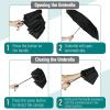 imageMr Pen Windproof Travel Umbrella Automatic Umbrellas for Rain CompactBlack