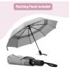 imageMr Pen Windproof Travel Umbrella Automatic Umbrellas for Rain CompactCool Gray