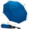 imageMr Pen Windproof Travel Umbrella Automatic Umbrellas for Rain CompactCyan Blue