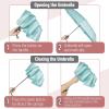 imageMr Pen Windproof Travel Umbrella Automatic Umbrellas for Rain CompactLight Blue