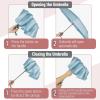 imageMr Pen Windproof Travel Umbrella Automatic Umbrellas for Rain CompactLight Cyan