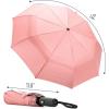 imageMr Pen Windproof Travel Umbrella Automatic Umbrellas for Rain CompactLight Pink