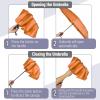imageMr Pen Windproof Travel Umbrella Automatic Umbrellas for Rain CompactOrange