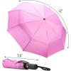 imageMr Pen Windproof Travel Umbrella Automatic Umbrellas for Rain CompactPastel Magenta