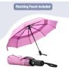 imageMr Pen Windproof Travel Umbrella Automatic Umbrellas for Rain CompactPastel Magenta