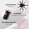 imageMr Pen Windproof Travel Umbrella Automatic Umbrellas for Rain CompactPink Stripes