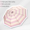 imageMr Pen Windproof Travel Umbrella Automatic Umbrellas for Rain CompactPink Stripes